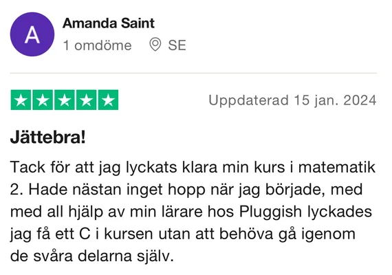 Omdöme om Läxhjälpen Pluggish
