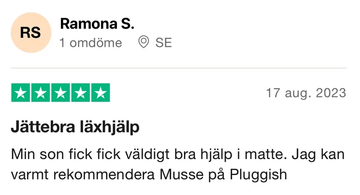 Omdöme om Läxhjälpen Pluggish