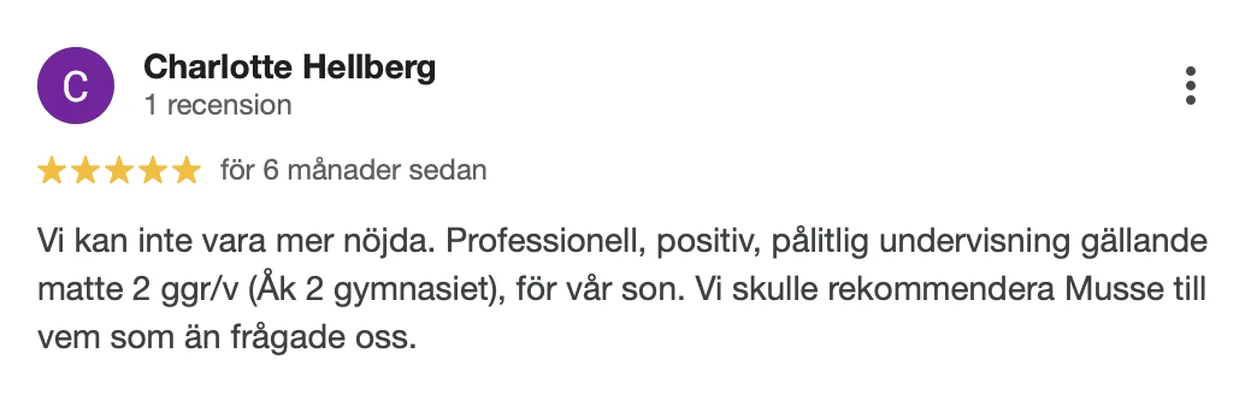 Omdöme om Läxhjälpen Pluggish