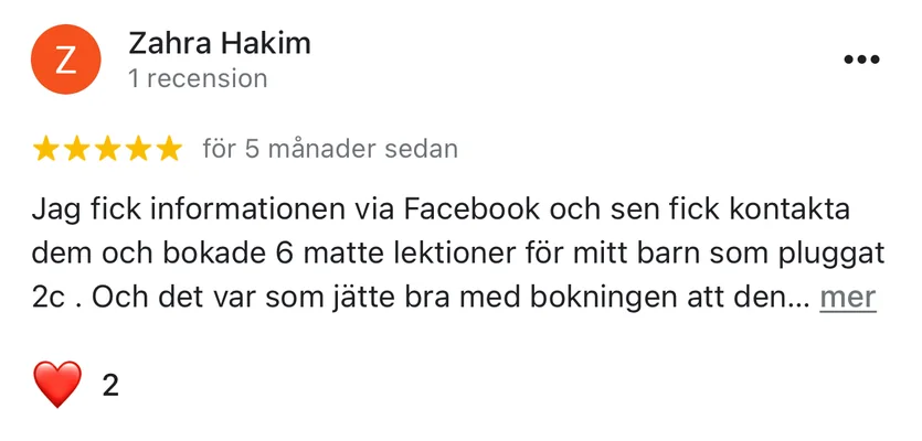 Omdöme om Läxhjälpen Pluggish